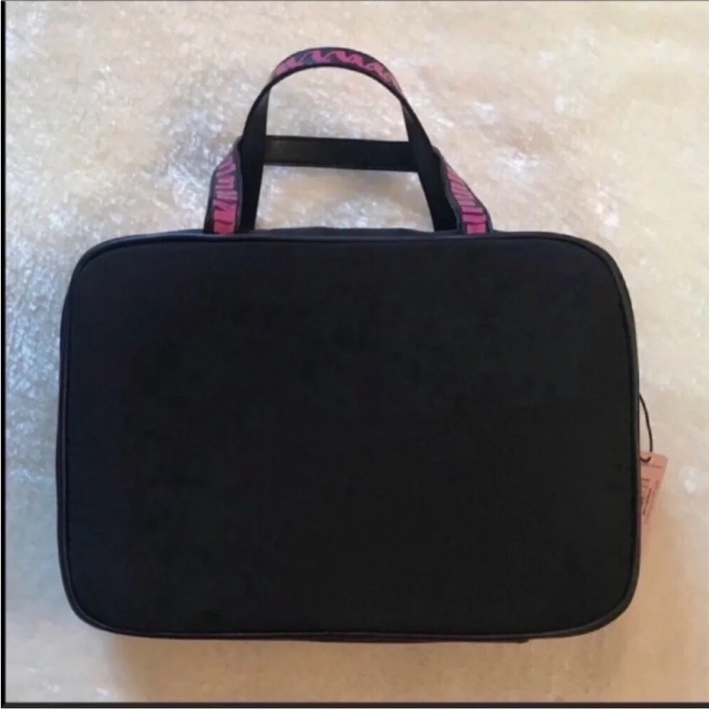 Victoria's Secret Pink Stripe Jetsetter Make up Cosmetic Hanging Travel …